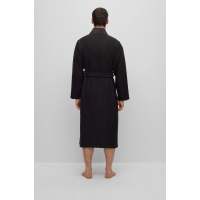 BOSS Waffle kimono-morgenkåbe til herre – sort