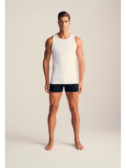 3 par JBS of Denmark bambus singlet i hvid til herre