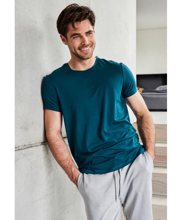 JBS of Denmark t-shirt i uld i grøn til herre billede 2