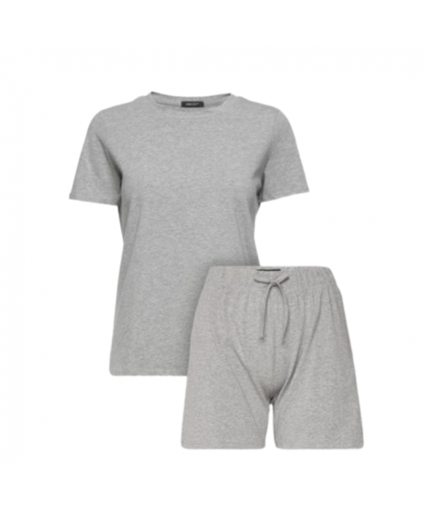 Decoy pyjamas t-shirt og shorts i grå til kvinder billede 1