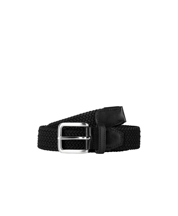 Jack & Jones polyester bælte i sort til herre billede 1