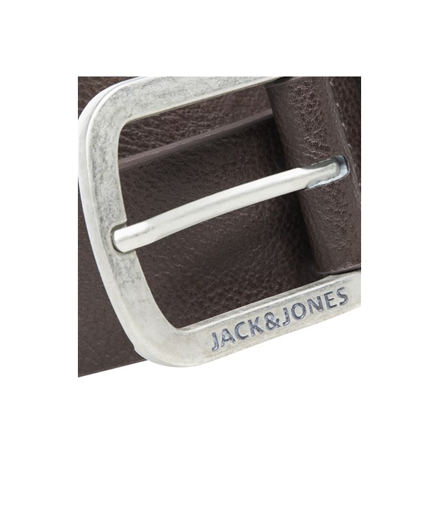 Jack & Jones jacharry læderbælte i Black Coffee til herre billede 3