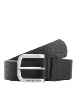 Jack & Jones jacharry læderbælte i sort til herre