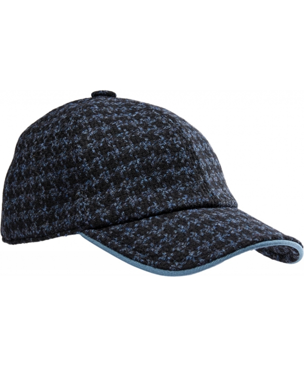 Connexion Tie WOOLEN CAP Check I navy til herre billede 1