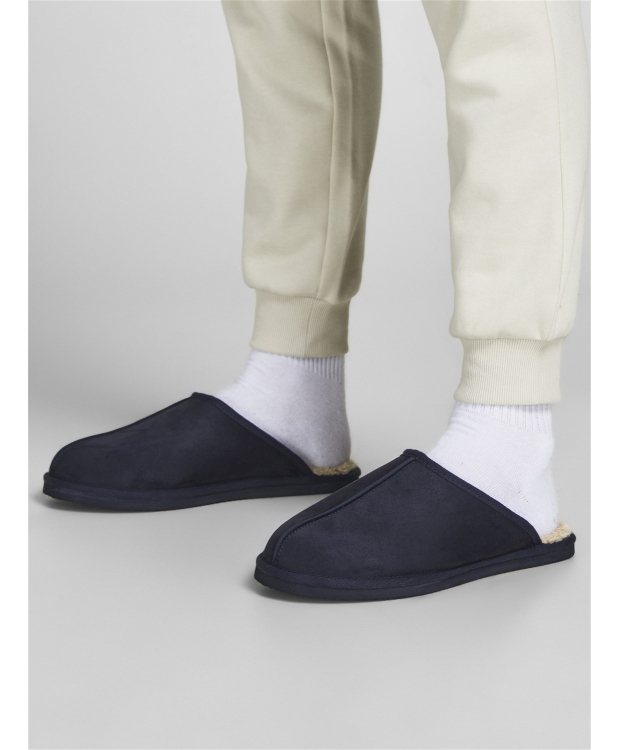 JACK & JONES hjemmesko til herre – navy billede 5