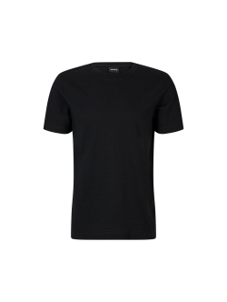 BOSS regular fit T-shirt med jacquardstruktur til herre – sort