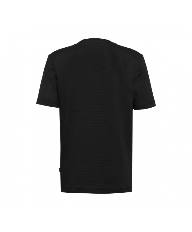 BOSS regular fit T-shirt med jacquardstruktur til herre – sort billede 2