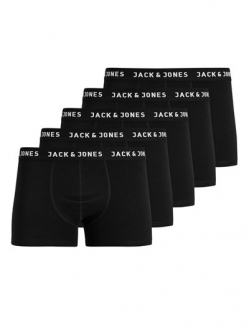JACK & JONES Junior 5-pak boxershorts til drenge – sort