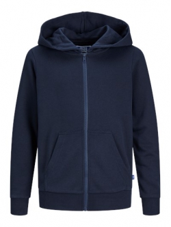 JACK & JONES Junior hættetrøje med lynlås til drenge – navy