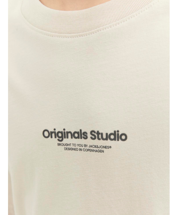JACK & JONES Junior T-shirt med rund hals til drenge – moonbeam – Outlet billede 6