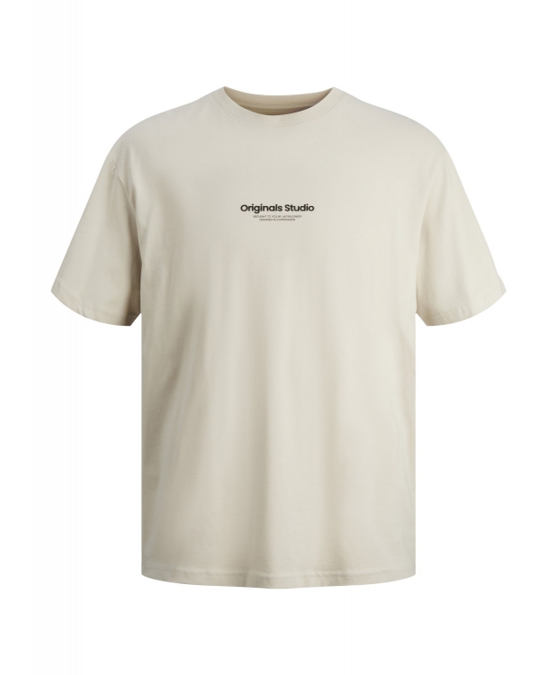 JACK & JONES Junior T-shirt med rund hals til drenge – moonbeam – Outlet billede 1