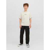 JACK & JONES Junior T-shirt med rund hals til drenge – moonbeam – Outlet