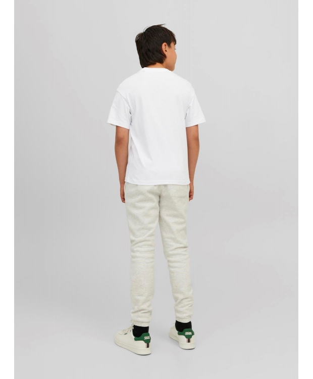 JACK & JONES Junior T-shirt med rund hals til drenge – hvid billede 3