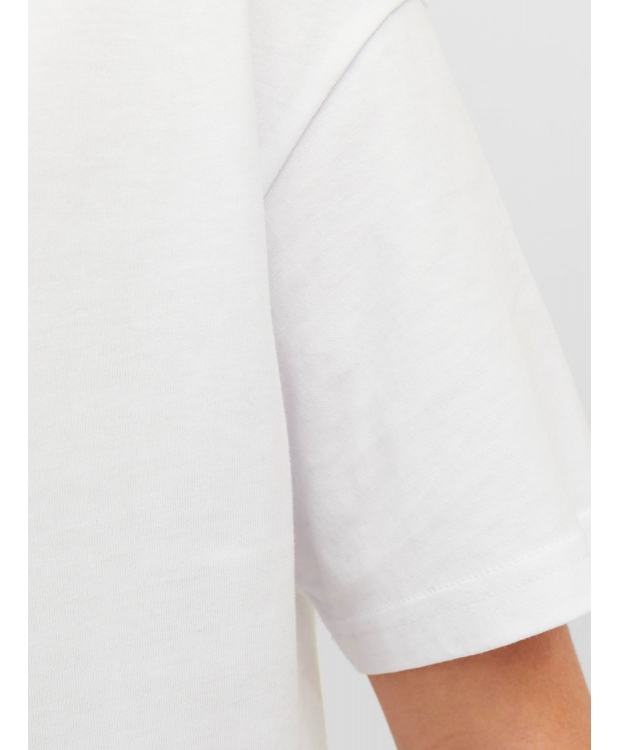 JACK & JONES Junior T-shirt med rund hals til drenge – hvid billede 5