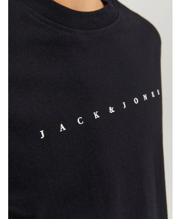 JACK & JONES Junior T-shirt med rund hals til drenge – sort – Outlet billede 5