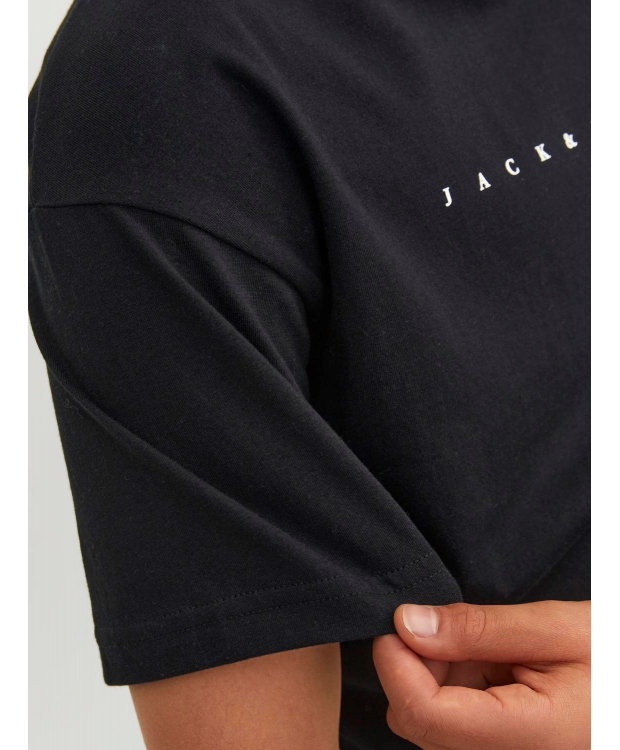 JACK & JONES Junior T-shirt med rund hals til drenge – sort – Outlet billede 6