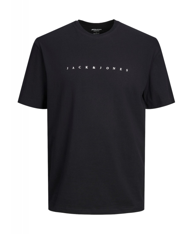 JACK & JONES Junior T-shirt med rund hals til drenge – sort – Outlet billede 1