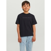 JACK & JONES Junior T-shirt med rund hals til drenge – sort – Outlet