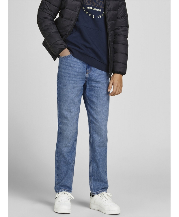 JACK & JONES Junior denimblå bukser til drenge billede 7