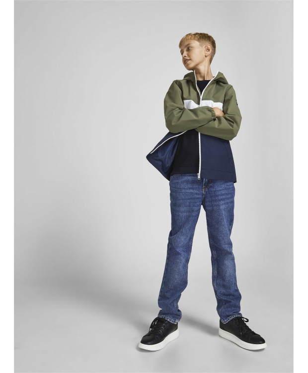 JACK & JONES Junior mørk denimblå bukser til drenge billede 3