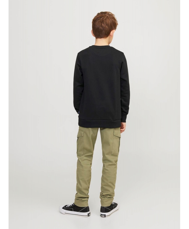 JACK & JONES Junior crew sweatshirt til drenge – sort billede 3