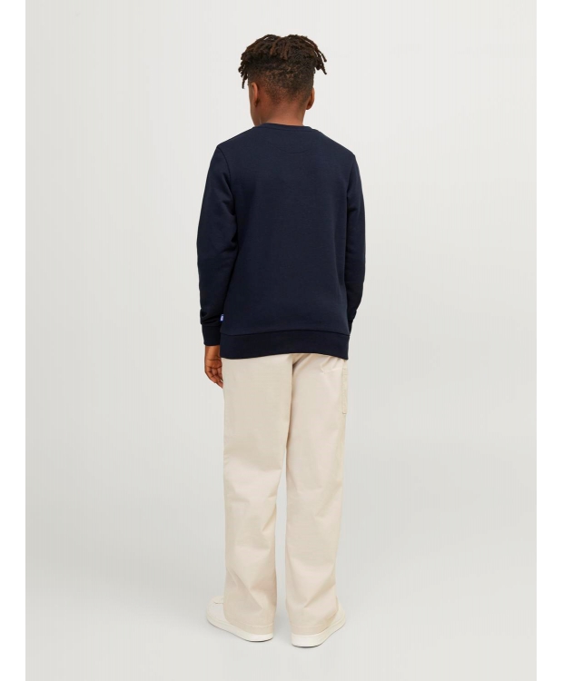 JACK & JONES Junior crew sweatshirt til drenge – navy – Outlet billede 4