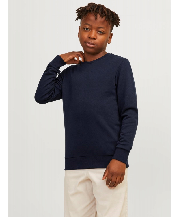 JACK & JONES Junior crew sweatshirt til drenge – navy – Outlet billede 2