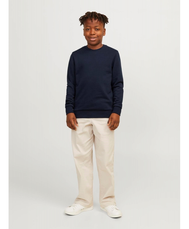 JACK & JONES Junior crew sweatshirt til drenge – navy – Outlet billede 3