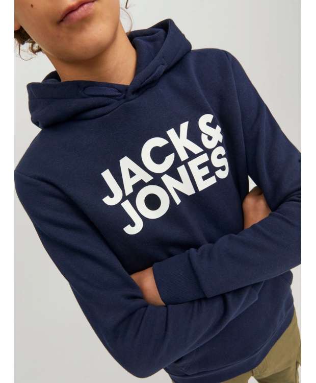 JACK & JONES Junior 2-pak hoodies til drenge – sort og navy billede 6