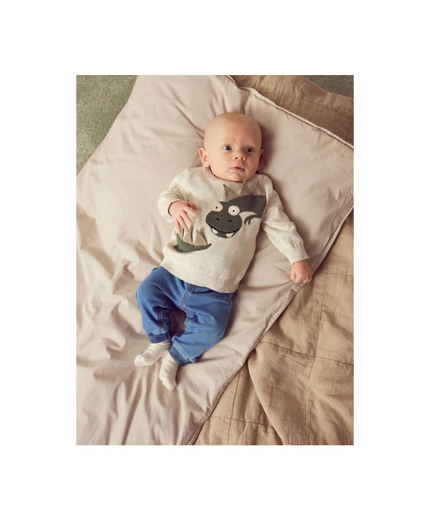 Name It sweatpants til baby – denimblå billede 1