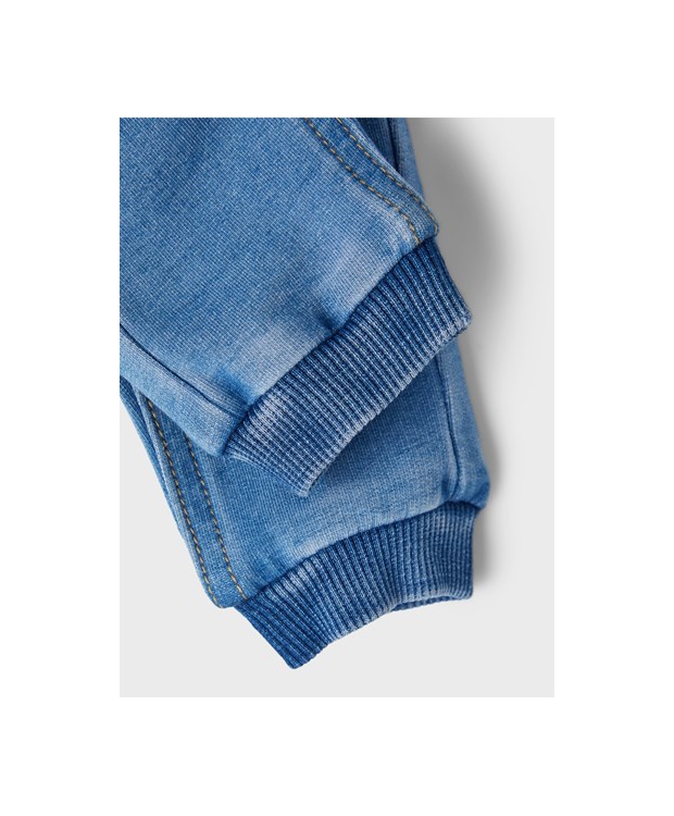 Name It sweatpants til baby – denimblå billede 5