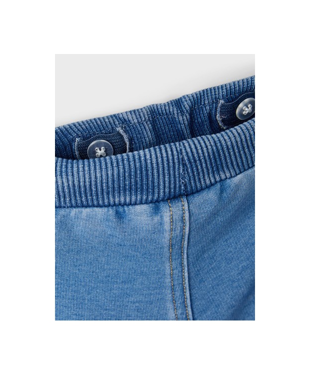 Name It sweatpants til baby – denimblå billede 4