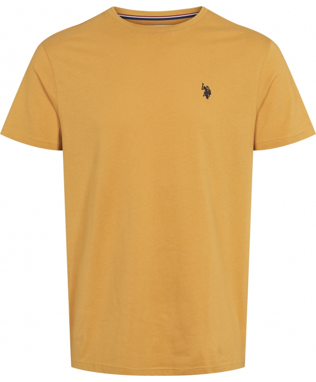U.S. POLO ASSN. T-shirt til herre – orange regular fit billede 1