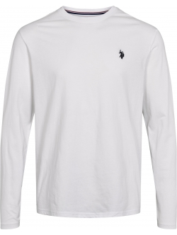U.S. POLO ASSN Brolin langærmet T-shirt til herre – hvid