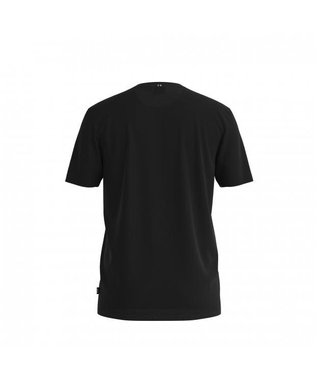BOSS merceriseret T-shirt til herre – sort slim fit billede 2