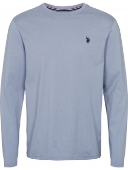 U.S. POLO ASSN Brolin langærmet T-shirt – lyseblå
