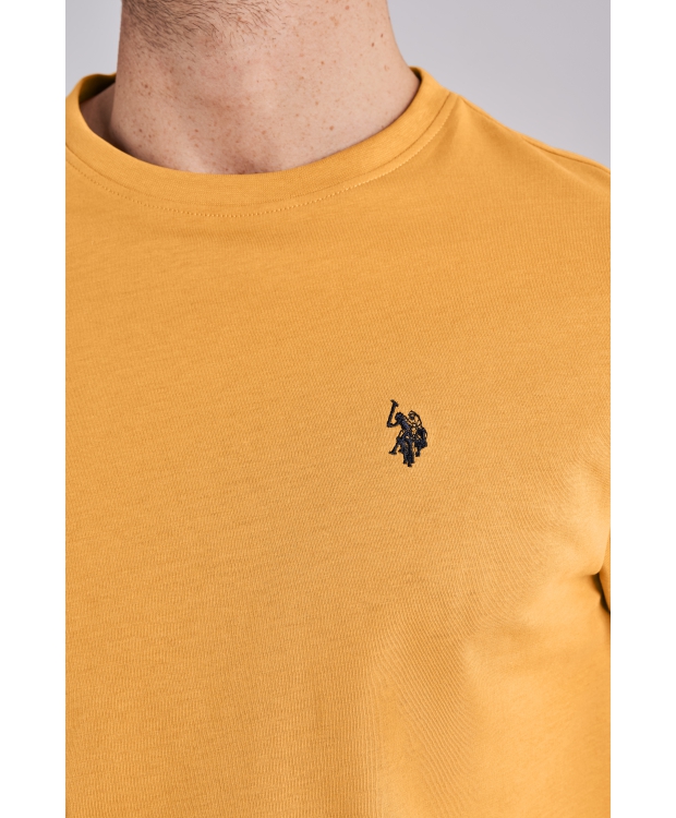 U.S. POLO ASSN. T-shirt til herre – orange regular fit billede 3
