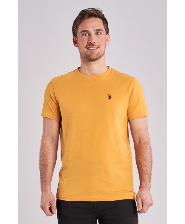U.S. POLO ASSN. T-shirt til herre – orange regular fit billede 4