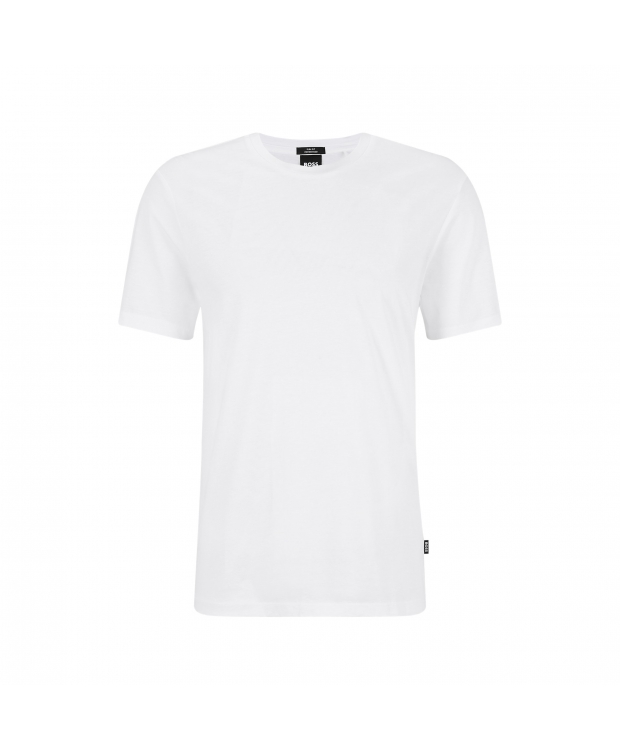 BOSS kortærmet merceriseret t-shirt  i hvid til herre| Slim fit| billede 1