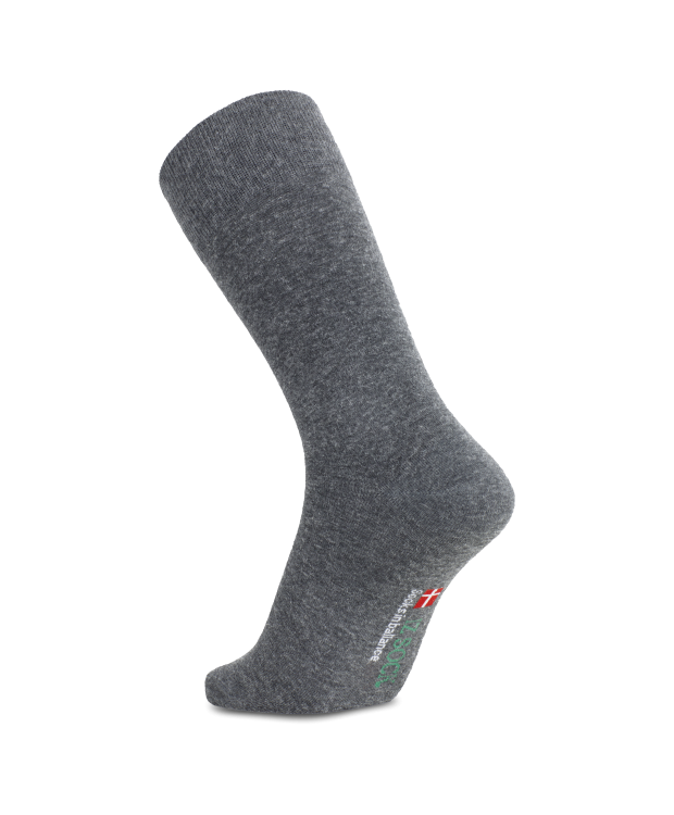 IZ Sock grå uldstrømper med angorauld – unisex OUTLET billede 2