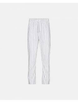 JBS vævede pyjamasbukser i hvid med striber – unisex – Outlet