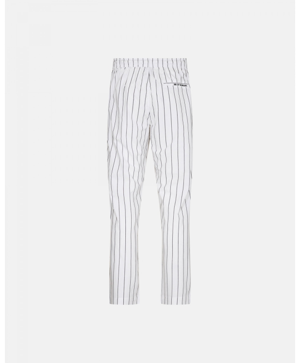 JBS vævede pyjamasbukser i hvid med striber – unisex – Outlet billede 2