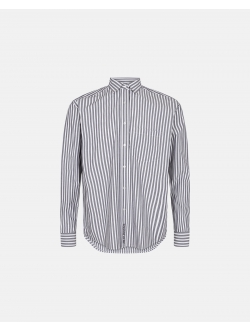 JBS vævet pyjamasskjorte i grå og hvid – unisex – Outlet
