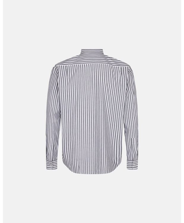 JBS vævet pyjamasskjorte i grå og hvid – unisex – Outlet billede 2