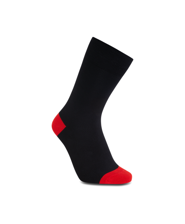 iZ Sock bambusstrømper sort/rød, unisex billede 6