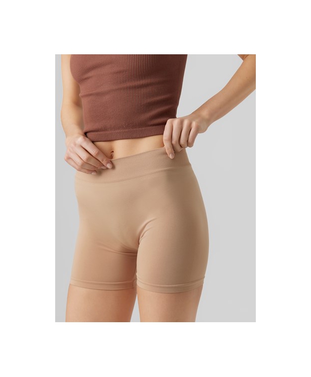 Vero Moda VMJACKIE sømløse shorts i Tan til kvinder – OUTLET billede 3