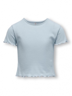 KIDS ONLY KOGNELLA T-shirt i kashmirblå til piger - OUTLET