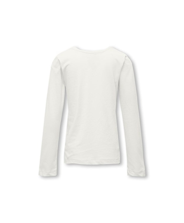 KIDS ONLY KOGNEW hvid langærmet T-shirt til piger billede 2