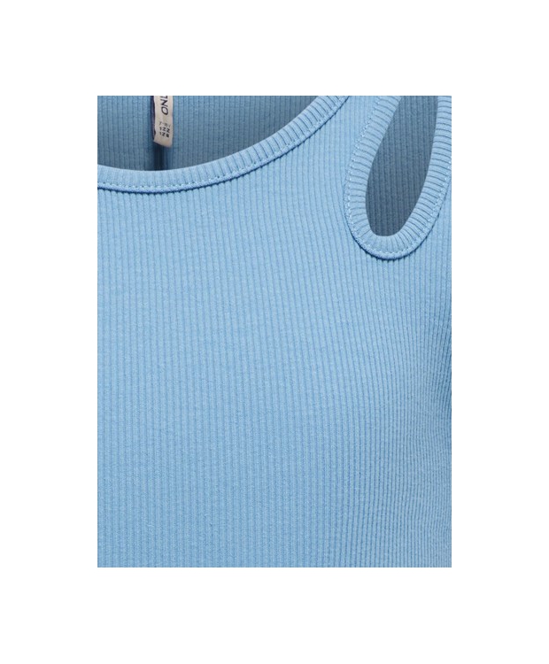 KIDS ONLY KOGNESSA Blissful Blue cut-out T-shirt til piger – Outlet billede 3