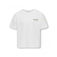 KIDS ONLY KOGMAIKEN hvid crop top til piger – OUTLET